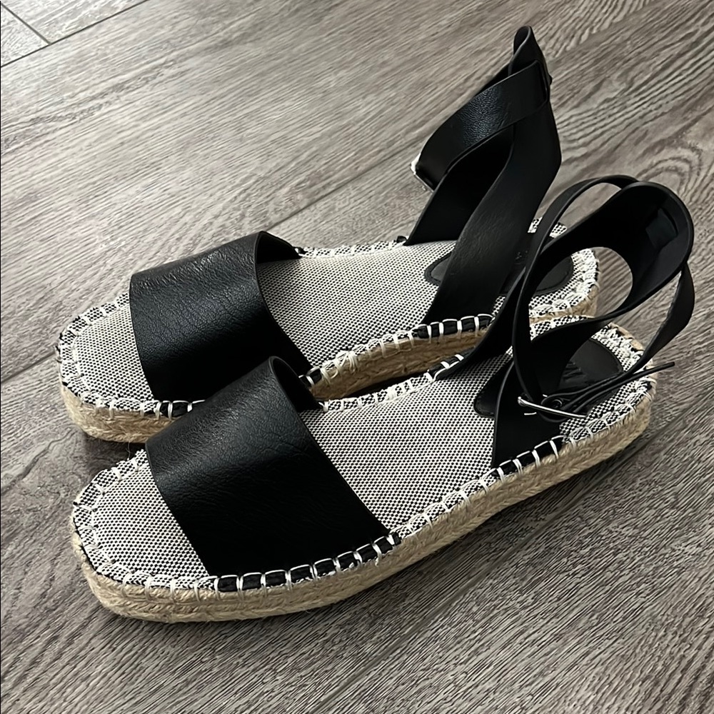 Black Espadrille Sandals